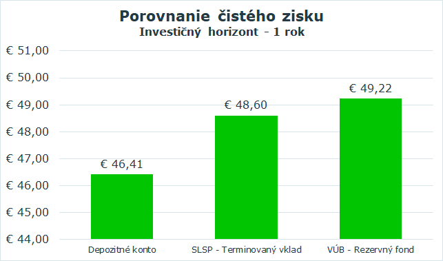 Termínovaný vklad 1 rok